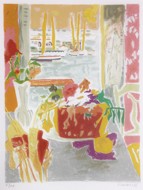 Jules Cavailles, ‘Lithographie pour "Carnet de Cannes"’, 1967, Print, Color lithograph, Hans den Hollander Prints