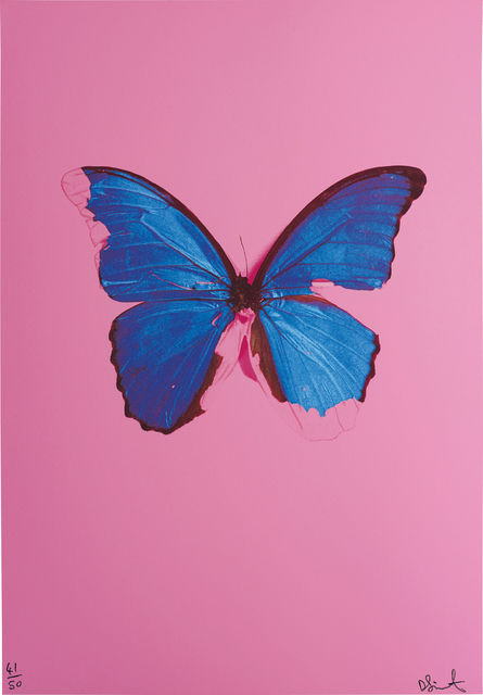 Damien Hirst Blue Butterfly From In The Darkest Hour There May Be Light 06 Artsy