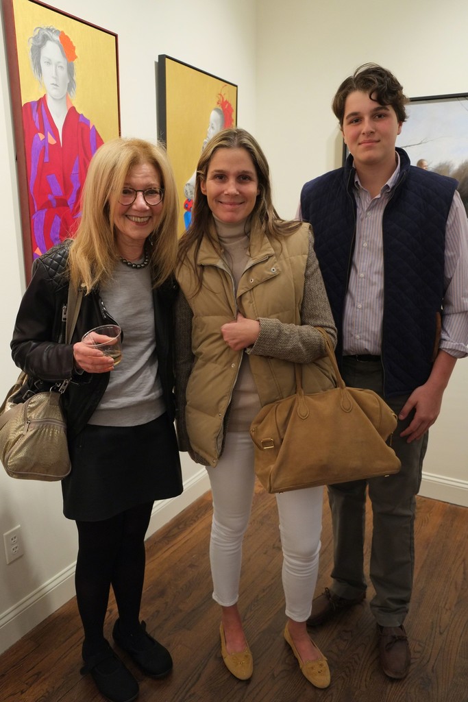 Artist Gail Postal with Aerin Lauder nd her son, Jack Artist Gail Postal with Aerin Lauder nd her son, Jack