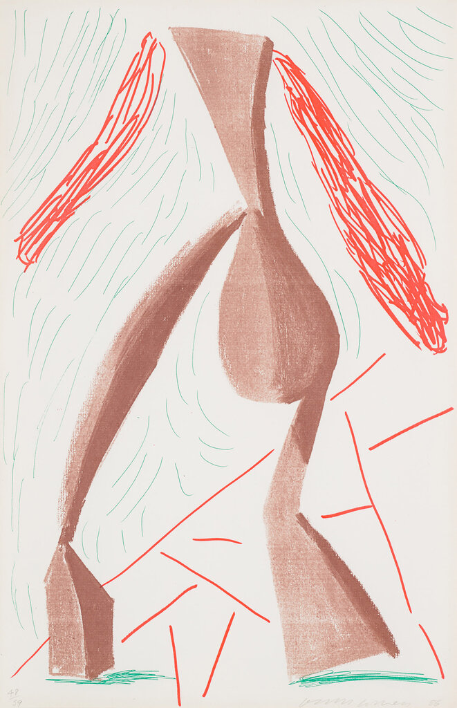 David Hockney - Walking, June (M.C.A.T. 304)