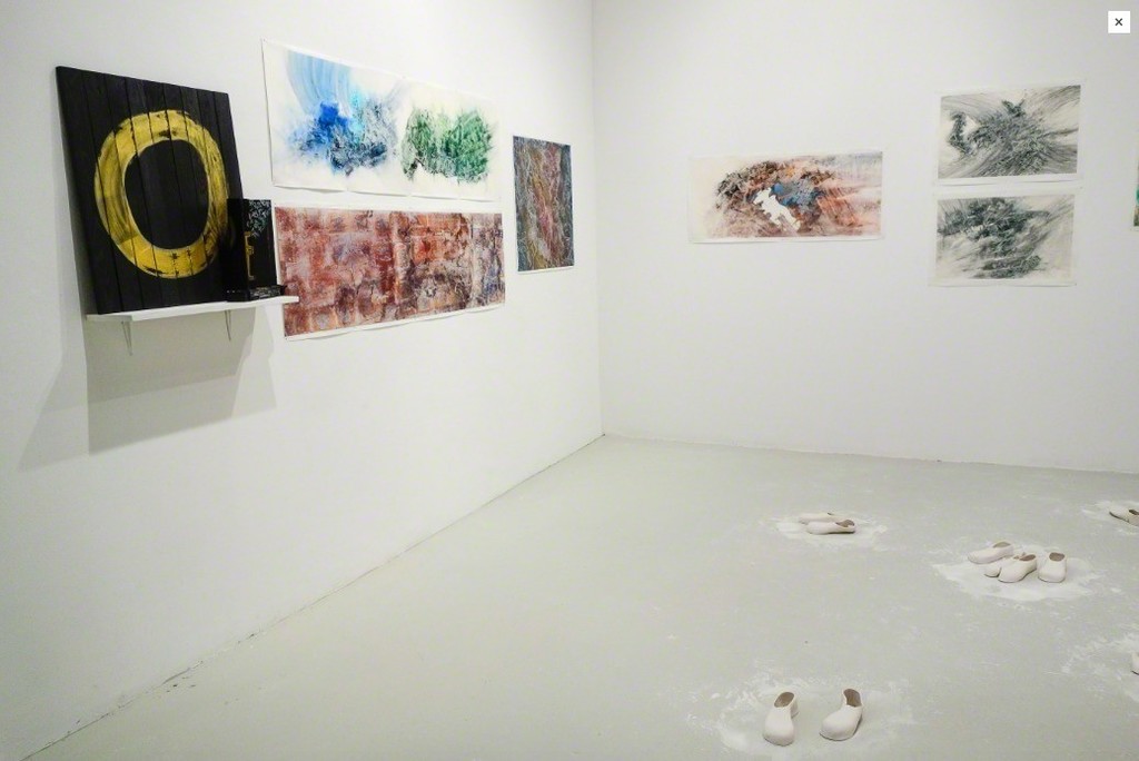 Installation view. Meiling Liu and HsiangLu Meng, Being Here, 14 August - 13 September, 2015. Cuchifritos Gallery, New York Installation view. Meiling Liu and HsiangLu Meng, Being Here, 14 August - 13 September, 2015. Cuchifritos Gallery, New York