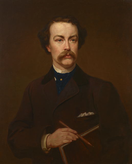 George P. A. Healy, ‘Portrait of William Stanley Haseltine’, 1871, Painting, Oil on canvas, Debra Force Fine Art