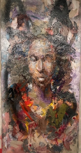 Julien Trésor Kandolo (KANDO), ‘Human’, 2019, Painting, Mixed Media on Canvas, Gugsa Black Arts Collective
