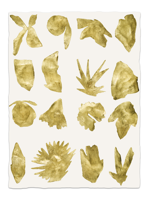 Kate Roebuck, ‘Gold Sea Shapes One’, 2019, Uprise Art