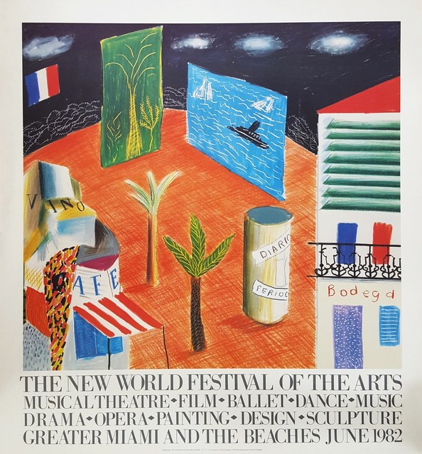 David Hockney, ‘The New World Festival of the Arts’, 1982, Graves International Art
