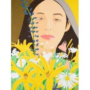 Alex Katz - Ada with Flowers (Maravell 123; Cantz 124)