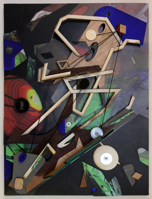 Gianluca Bianchino, ‘Eidos Faux #3’, 2020, Sculpture, Acrylic paint, digital photograph, hardware, laser cut wood and nylon, Mana Contemporary