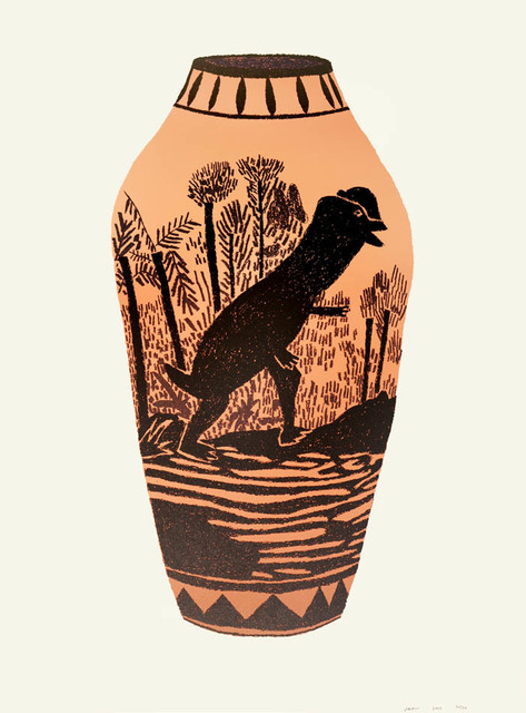 Jonas Wood, ‘Dilophosaurus’, 2015, Print, Screenprint in colours, Shapero Modern