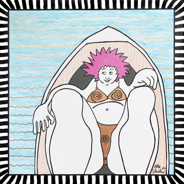 Elke Schmoelzer, ‘Rocking_sunbath_ICONS’, 2019, Painting, Acrylic on Canvas, the gallery STEINER
