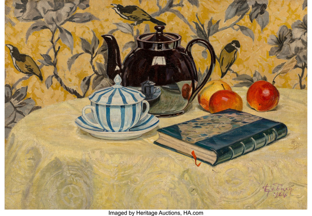 Georges Emile Lebacq, ‘La théière noire (The black teapot)’, 1924, Heritage Auctions