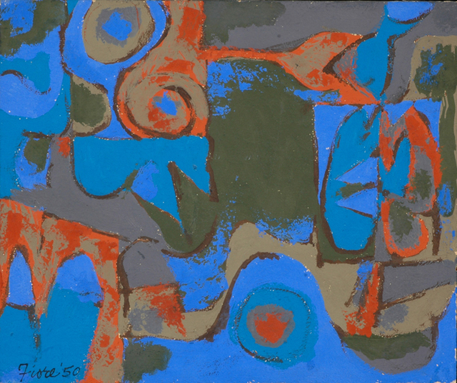 Joseph Fiore, ‘Untitled’, 1950, Painting, Oil on cardboard, Black Mountain College Museum and Arts Center