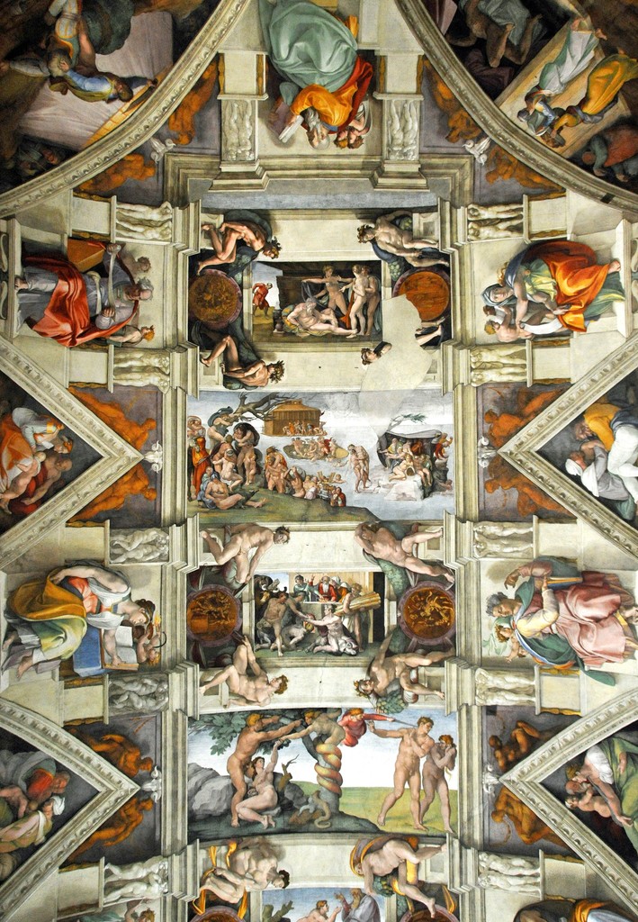 Michelangelo Buonarroti Sistine Chapel Ceiling Frescoes 1508