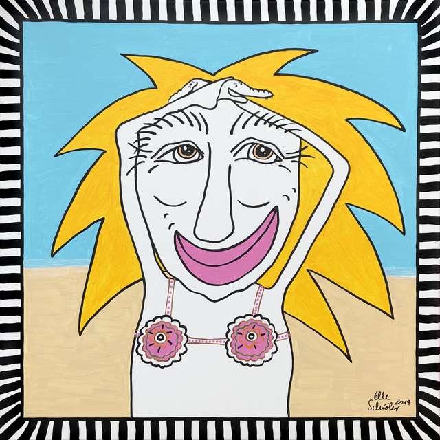 Elke Schmoelzer, ‘Sunny_town_child_ICONS’, 2019, Painting, Acrylic on Canvas, the gallery STEINER