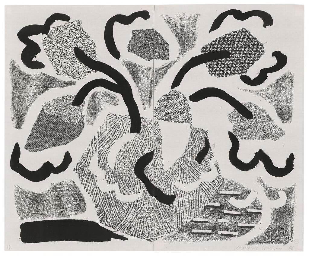 David Hockney - Grey Blooms