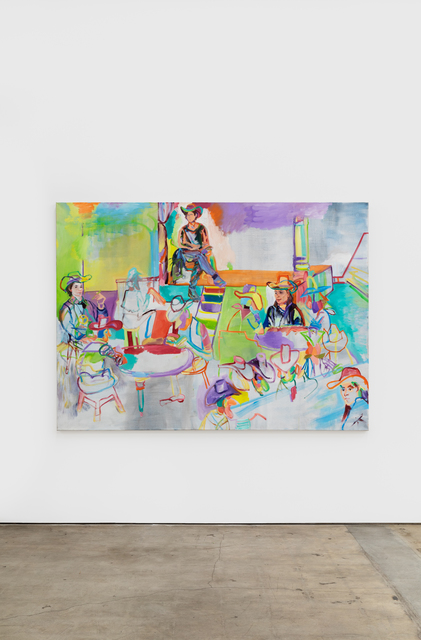 Gerlind Zeilner, ‘Saloon Bar’, 2020, Painting, Oil and egg tempera on canvas, NINO MIER GALLERY