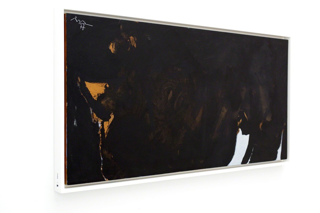 Robert Motherwell
"Les Caves IV"
1977
Oil on canvas
24 x 48 inches Robert Motherwell
"Les Caves IV"
1977
Oil on canvas
24 x 48 inches