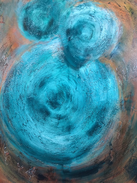 Vikash Jha, ‘Love Ripple #1’, 2018, Painting, Acrylic, oil and mixed media on canvas, MvVO ART