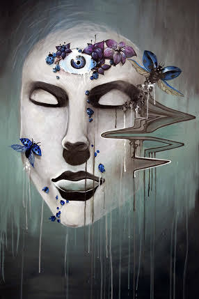 "Dissonance" by Cassandra Hewitt, acrylic on canvas "Dissonance" by Cassandra Hewitt, acrylic on canvas