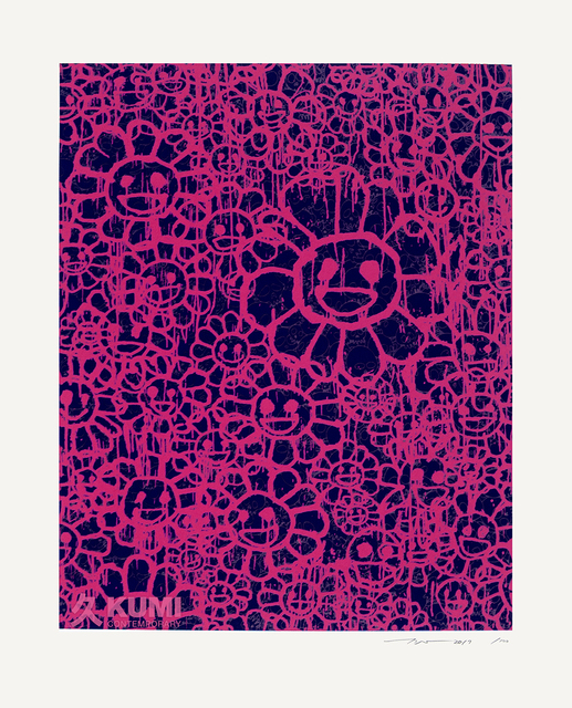 Takashi Murakami, ‘Murakami x MADSAKI Flowers Pink Black A’, 2017, Kumi Contemporary / Verso Contemporary