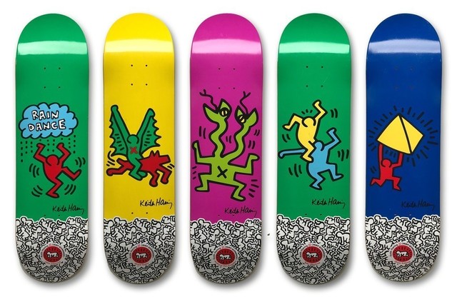 Keith Haring, ‘Set of Five Skate Decks’, 2012, MLTPL