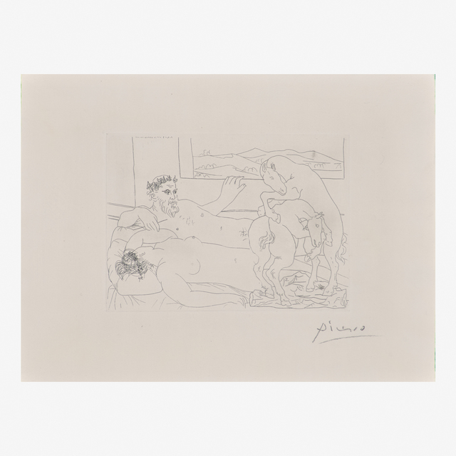 Pablo Picasso, ‘Le Repos du Sculpteur III from La Suite Vollard’, 1933, Rago/Wright