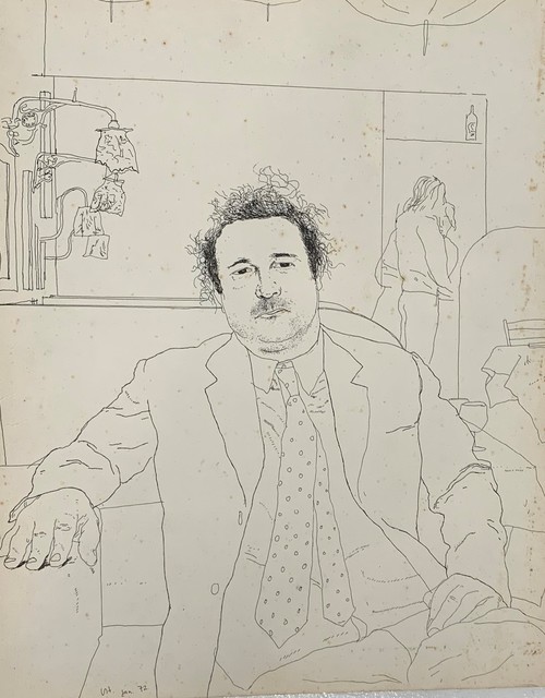 David Hockney, ‘Peter Langan Seated in Odin's, 1972’, 1972, Henry Saywell