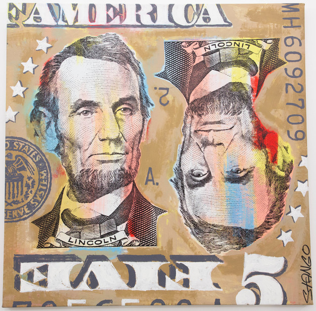 John Stango, ‘Lincoln Five Dollar Bill’, ca. 2018, The Compound Gallery