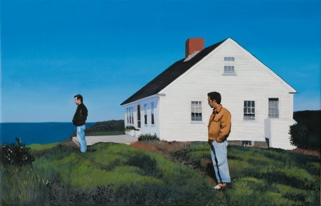 Angel Mateo Charris, ‘Jóvenes Pintores en Truro (Young Painters in Truro)’, 2016, Painting, Oil on canvas66, YUSTO/GINER