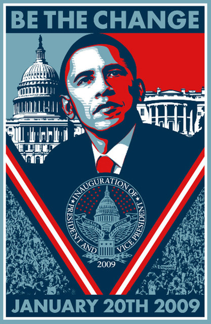 Shepard Fairey (OBEY), ‘Barack Obama Be the change’, 2008, Rudolf Budja Gallery