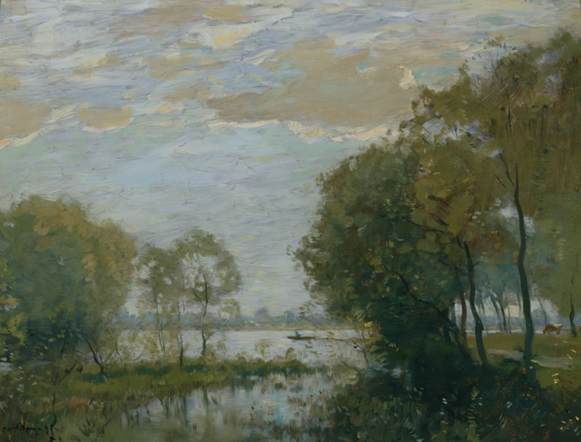 Henry Ward Ranger | Trees Along the River (1899) | Artsy