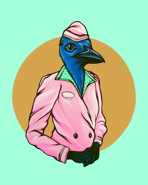 Kaitlin Ziesmer | Bird in Your Dad's Shirt Cockatiel (2018) | Artsy