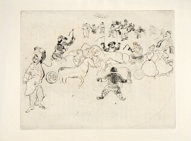 Marc Chagall, ‘Collusion en Chemin’, 1948, Print, Etching, Goldmark Gallery