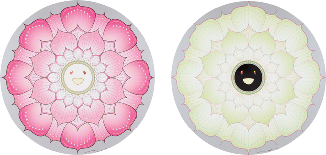 Takashi Murakami, ‘Lotus Flower (Pink); and Lotus Flower White’, 2008 and 2009, Phillips