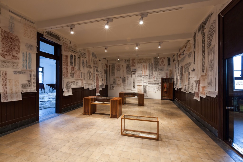 Installation view, Galata Greek Primary School, 14th Istanbul Biennial. Photo by Sahir Ugur Eren. Installation view, Galata Greek Primary School, 14th Istanbul Biennial. Photo by Sahir Ugur Eren.