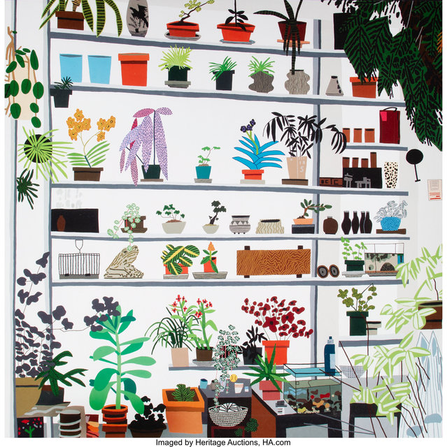 After Jonas Wood, ‘Large Still life, exhibition poster’, 2017, Ephemera or Merchandise, Offset lithograph in colors on smoothe wove paper, Heritage Auctions