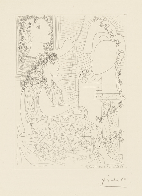Pablo Picasso, ‘Two Clothed Models, from The Vollard Suite ’, 1933 (printed 1939), Clark Art Institute
