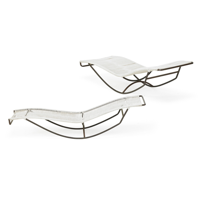 Walter Lamb, ‘Pair of Waikiki Lounge Chairs (No. C4720), USA’, 1950s, Rago/Wright