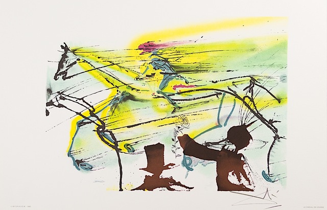 Salvador Dalí, ‘Le Cheval de Course (Race Horse)’, 1983, Art Lithographies