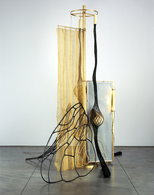 Tunga, ‘La Mouche’, 2007, Sculpture, Brass, cast aluminum, braided iron wires covered with nylon, epoxy resin, iron canvas galvanized with zinc, Luhring Augustine