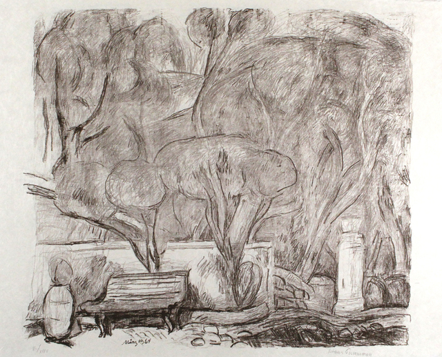 Hans Purrmann, ‘Garten in Levanto’, 1964, Print, Lithograph, Sylvan Cole Gallery