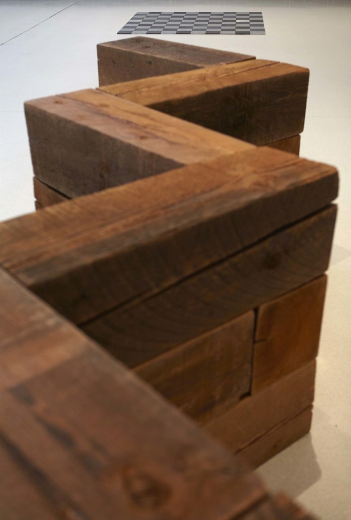 Exhibition view. “Carl Andre. Sculpture as Place, 1958-2010,” 2015. Fotografía: Joaquín Cortés/Román Lores Exhibition view. “Carl Andre. Sculpture as Place, 1958-2010,” 2015. Fotografía: Joaquín Cortés/Román Lores