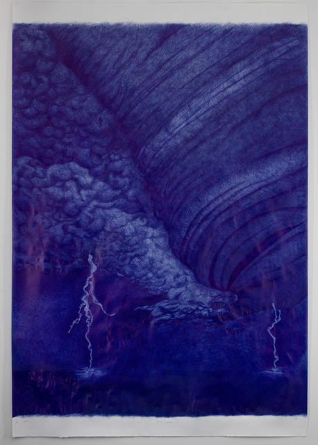 Jan Fabre, ‘Berlin/ Tornado’s - (VIII)’, 1988, Drawing, Collage or other Work on Paper, Bic Ballpoint pen on paper, Templon