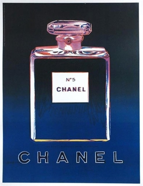 Andy Warhol, ‘Chanel No. 5, Offset Lithograph on thin linen canvas (Chanel Advertisements from Paris Buses)’, 1997, Alpha 137 Gallery Auction