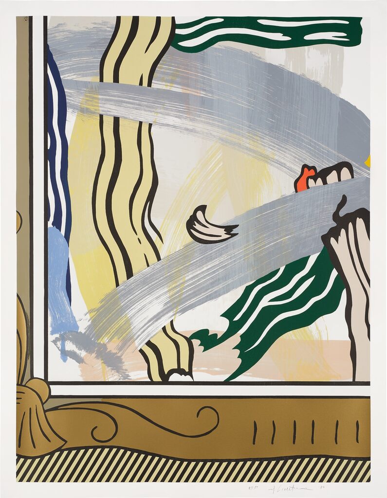 Roy Lichtenstein - Painting in Gold Frame, from Paintings Series (G. 1145, C. 206)