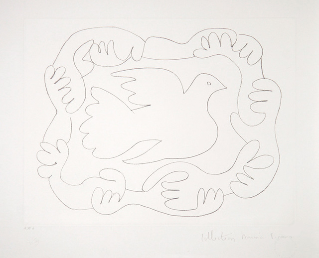 Pablo Picasso, ‘Etudes de Mains et Colombe, 1952’, 1979-1982, Print, Lithograph on Arches Paper, RoGallery