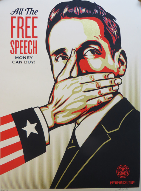 Shepard Fairey, ‘All The Free Speech Money Can Buy’, 2015, DIGARD AUCTION