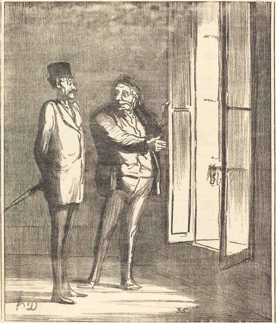 Honoré Daumier, ‘Monsieur sera très bien ici...’, 1870, National Gallery of Art, Washington, D.C.