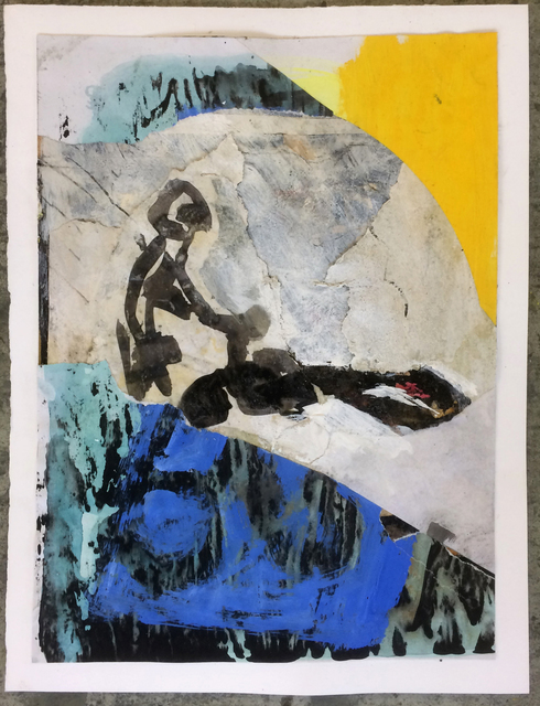 Emmanuel Bornstein, ‘Untitled LXVI’, 2017, Painting, Collage on paper, Galerie Crone