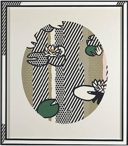 Roy Lichtenstein, ‘Water Lilies: Pink Flower’, 1992, Print, Prints and Multiples, Screenprinted enamel in colors, David Benrimon Fine Art