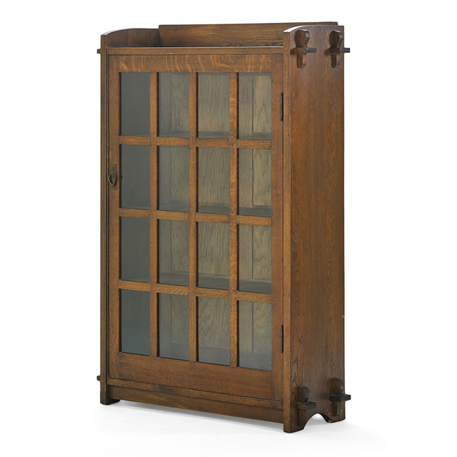 Gustav Stickley, ‘Single Door Bookcase With Keyed Through-Tenons, Eastwood, NY’, ca. 1904, Rago/Wright